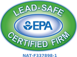 EPA Lead-Safe Certified Firm, certification number NAT-F337898-1